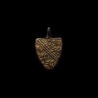 Medieval Bronze Knight's 'De Bohun Family' Heraldic Horse Harness Pendant