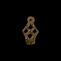 Anglo-Scandinavian Viking Bronze Stirrup Apex Mount