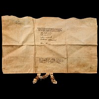 Charles I Period Parchment Land Transfer Document with Three Seals