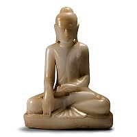 Thai Alabaster Buddha Touching the Earth