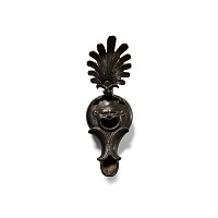 Roman Bronze Lamp with Theatrical Mask