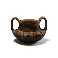 Etruscan Brownware Impasto Vase