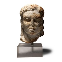 Roman Marble Head of a Youth