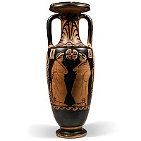 Campanian Red-Figure Neck-Amphora with Cavalryman