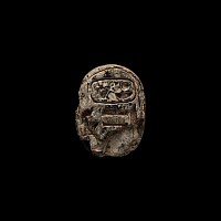 Large Egyptian Stone Hieroglyphic Scarab for Amenhotep III
