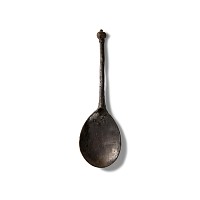 Tudor 'Thames' Pewter Knopped Spoon with Maker's Marks