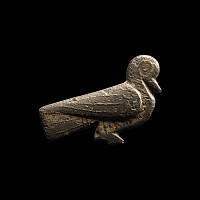 Roman 'The Rodings' Silvered Bronze Bird Brooch