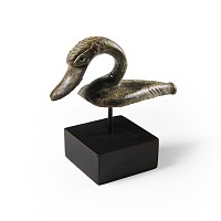 Large Celtic Bronze Swan Bowl Mount