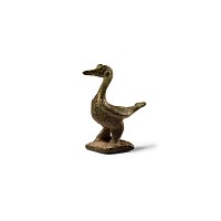 Celtic Bronze Standing Bird Statuette