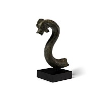 Large Roman Bronze Mythical Cockerel-Headed Snake