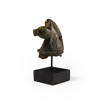 Roman Bronze Horse Head Protome