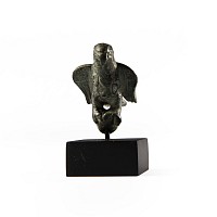 Roman Bronze Eagle on Globe Statuette