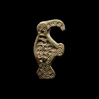 Merovingian Bronze Eagle Brooch