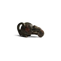 Roman Bronze Mouse Nibbling a Nut Statuette