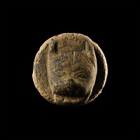 Roman Bronze Lion's Face Mount