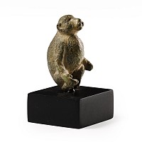 Roman Bronze Baboon Statuette