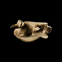 Romano-Egyptian Bronze Shrew Balsamarium Lid