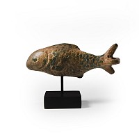 Roman Bronze Fish Vessel Lid