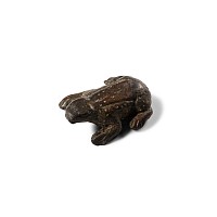 Roman Bronze Crouching Frog