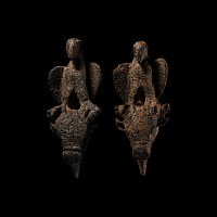 Roman Bronze Jupiter Dolichenus Eagle Pair