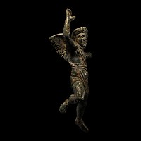 Large Gallo-Roman Bronze Statuette of Cupid