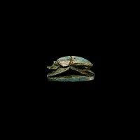 Egyptian Stone Scarab Inscribed for Tutankhamun