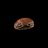 Large Egyptian Heart Scarab with Hieroglyphic Inscription