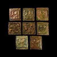 Post Medieval Glazed Ceramic Animal Tile Group