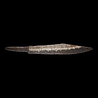 Viking Age Silver and Latten Inlaid Seax War Knife