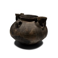Phoenician Black Terracotta Ritual Vessel