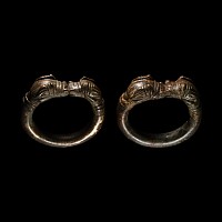 Large Bactrian Bronze Armlet Pair