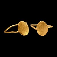Roman Gold Ring with Oval Bezel