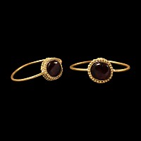 Medieval Gold Ring with Garnet