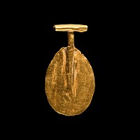Western Asiatic Gold Teardrop Bead