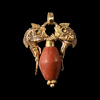 Greek Large Gold Dolphin Pendant