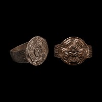 Silver Tudor Rose Ring