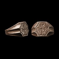 Medieval Silver Merchant's Ring with Monogram