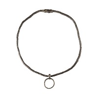 Roman Silver Pendant on Heavy Chain