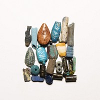 Egyptian Composition Amulet and Bead Collection