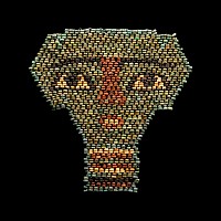 Egyptian Beaded Mummy Mask