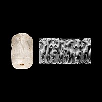 Old Akkadian Stone Cylinder Seal