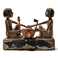 Egyptian Wooden Diorama with Model Makers