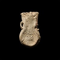 Medieval Lead Pilgrim's Holy Water Ampulla
