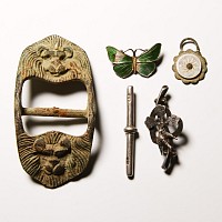 Post Medieval Silver and Bronze Artefact Group