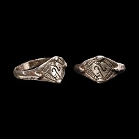 Viking Age Silver Ring with Scrolls