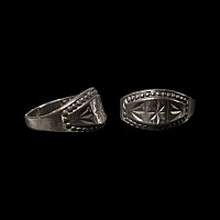 Post Medieval Pewter Ring with Star Motif