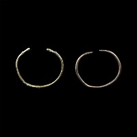 Viking Age Bronze Zoomorphic Bracelet Pair