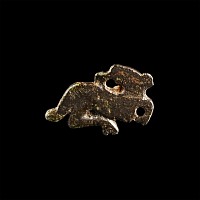 Roman Bronze Hare Plate Brooch