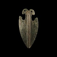Medieval Bronze Arrow-Shaped Pendant