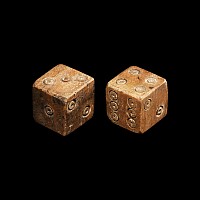 Roman Bone Dice Pair